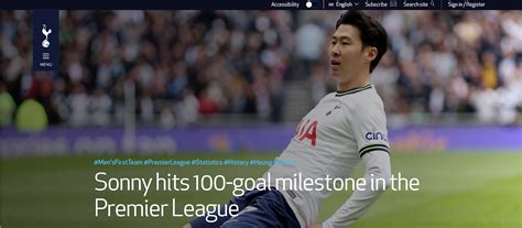 Sonny becomes first Asian player to reach 100 Premier League goals