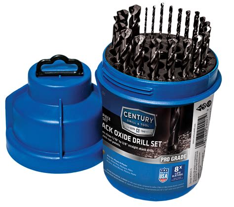 Pro Grade Black Oxide Drill Set, 21 Piece