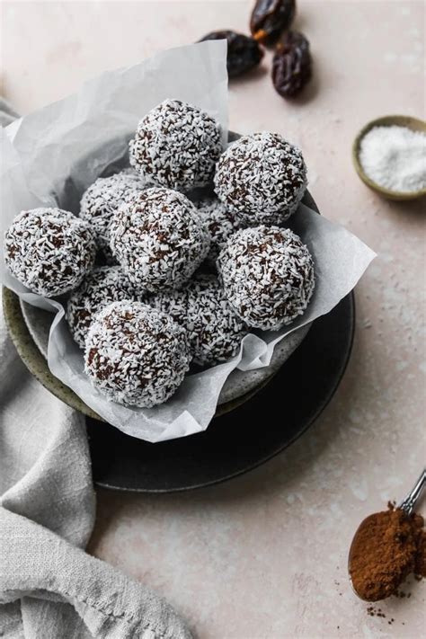 Easy Chocolate Coconut Date Energy Balls (Vegan) | Walder Wellness, RD