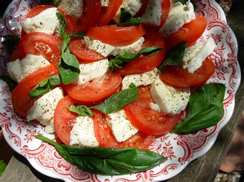 Salad Days ~ Peach and Serrano Ham Salad with Mozzarella and Basil