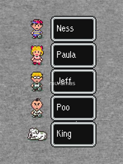 "Earthbound - Characters with names" Lightweight Sweatshirt by muramas ...