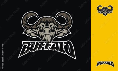 Buffalo vector symbols icon logo Stock Vector | Adobe Stock