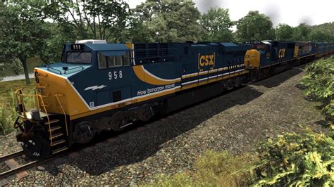 CSX ES44AC "How Tomorrow Moves" Paint Scheme on RW Train Sim 2015 ...