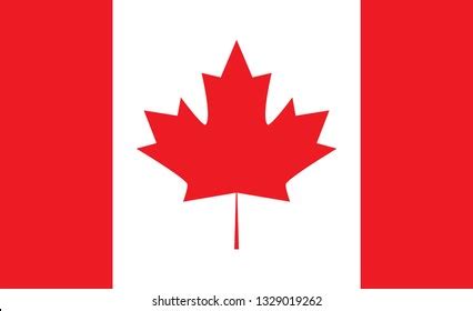 Canada Flag Simple Vector Canadian Flag Stock Vector (Royalty Free ...