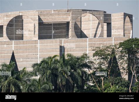 Parliament building in Dhaka, Bangladesh, designed by Louis Kahn Stock ...