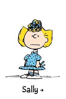 Peanuts, Sally Brown - Charlie Brown’s little sister believes the world ...