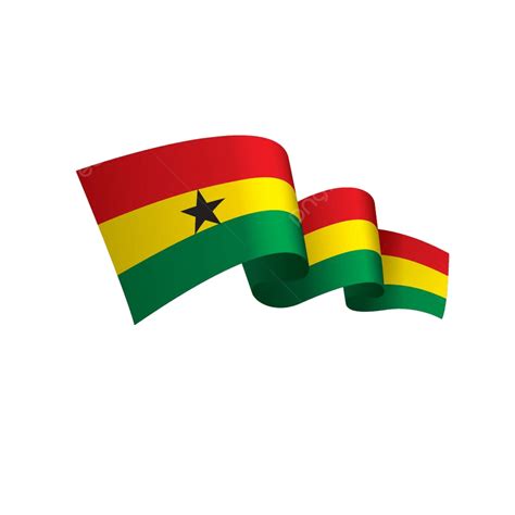 Ghana Flag Vector Design Images, Ghana Flag Symbol Vector Illustration, Patriot, Land, Yellow ...