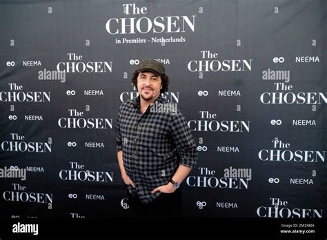 Jordan Walker Ross at the premiere of The Chosen at the Eye Filmmuseum in Amsterdam. (Photo by ...