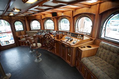 Not a workboat, but wow what a wheelhouse Sailboat Interior, Inspired ...
