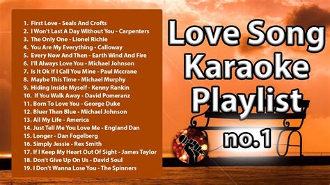 19 Love Song Karaoke Playlist 1 | Cruisin 1 Playlist (karaoke version) - YouTube