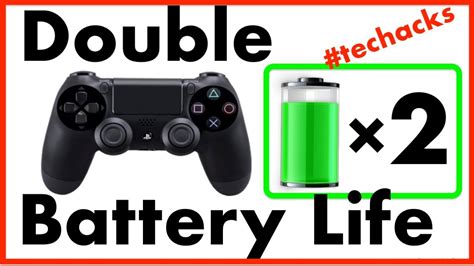 Double Battery Life of PS4 Controller - YouTube