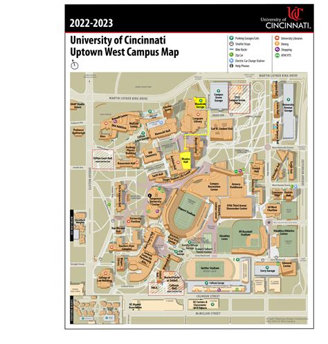 University Of Cincinnati Campus Map – Map Of The Usa With State Names