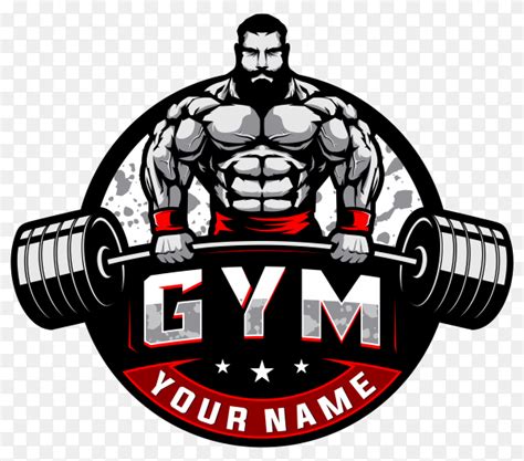 Bodybuilding and gym logo on transparent background PNG - Similar PNG