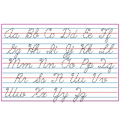 A4 Laminated Reusable Educational Cursive Alphabet Tracing Chart for Kids | Shopee Philippines