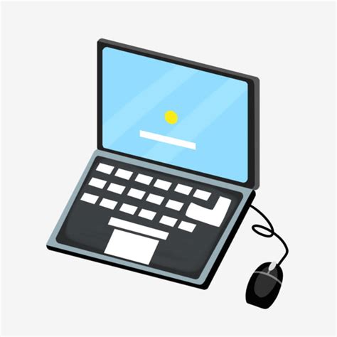 Laptop Clipart Vector, Black Laptop Beautiful Laptop Hand Drawn Laptop Cartoon Laptop, Beautiful ...