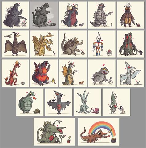 Godzilla comics, Kaiju, Kaiju monsters