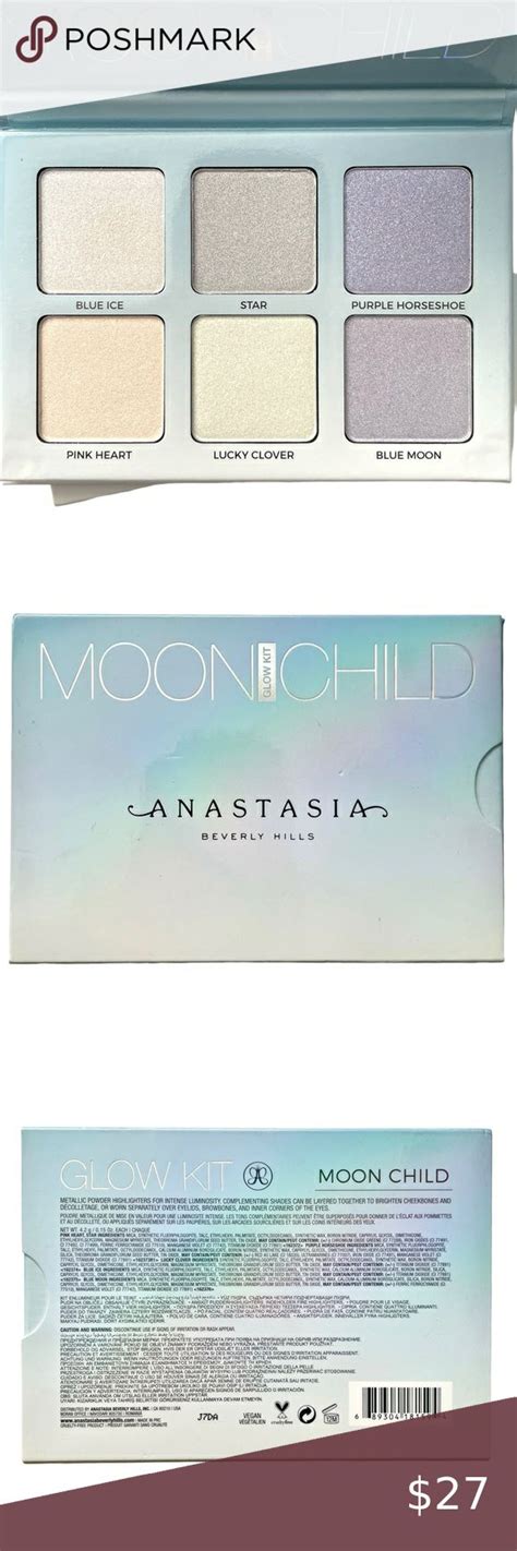 ANASTASIA BEVERLY HILLS MOONCHILD GLOW KIT Holographic Highlighter Palette BNIB Powder ...