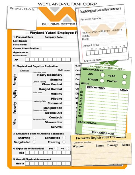 Alien RPG custom Character Sheet | EN World D&D & Tabletop RPG News ...