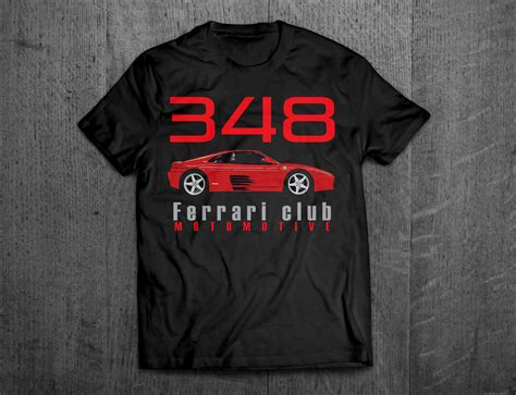 Ferrari shirts, Ferrari 348, Ferrari t shirts, Cars t shirts, men ...