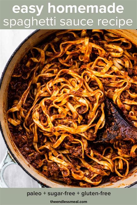 Easy Homemade Spaghetti Sauce - The Endless Meal®