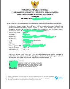 Contoh SBUJK Terbaru OSS RBA - Jasa pembuatan PT | Jasa perizinan usaha | Jasa pendirian CV ...