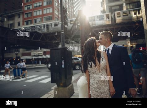 Wedding in a city Stock Photo - Alamy