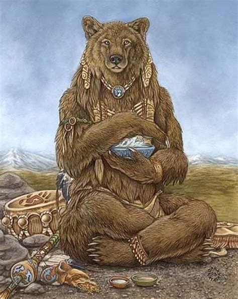 Grandfather Bear Spirit. Bear Spirit Animal, Spirit Bear, Animal Spirit Guides, Native Art ...