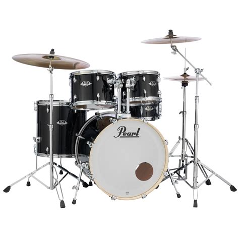 Pearl Export 20" Jet Black Complete Drumset « Schlagzeug