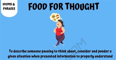 Food for Thought: "Food for Thought" Meaning with Helpful Conversation ...