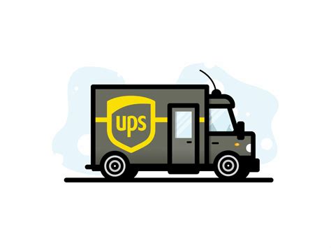 UPS Van Icon by James Farndon on Dribbble