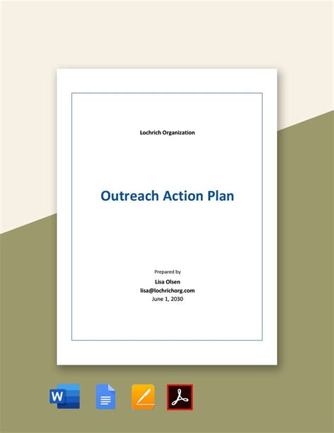 Outreach Plan Templates in Google Docs - FREE Download | Template.net