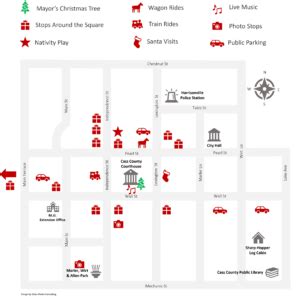 Christmas Map 2023 | Love the Harrisonville Square