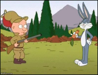 © GIF: Elmer Fudd Bugs Bunny