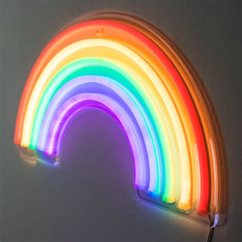 Rainbow Neon Wall Light