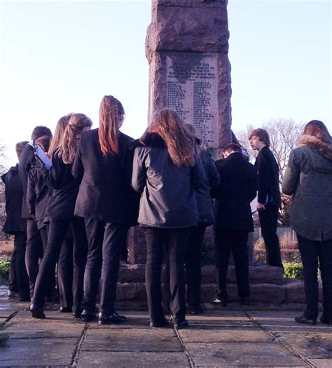 Herne Bay High School Year 9 Pupils Visit Herne Bay War Memorial 6/01/14 – Football & Peace