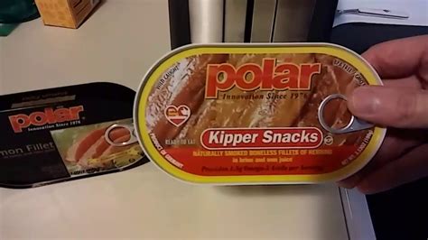 Polar Kipper Snacks Herring Fillets Review - YouTube