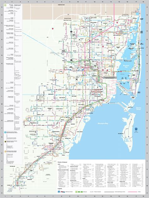 Miami Public Transportation Map - Transport Informations Lane