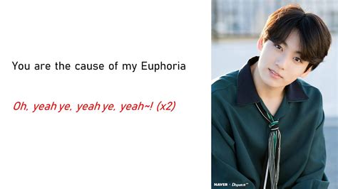 BTS's Jungkook Euphoria Easy Lyrics - YouTube