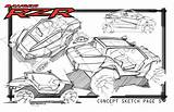 Polaris Rzr Drawing Sketch Coloring Page sketch template