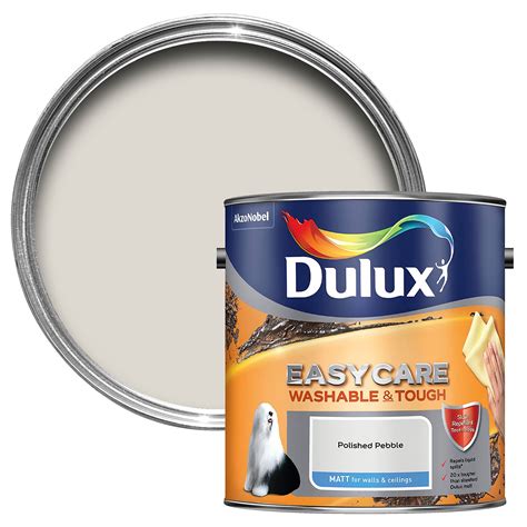 Dulux Easycare Polished Pebble Matt Emulsion Paint 2.5L | Departments | DIY at B&Q