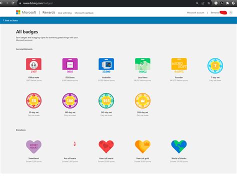 I unlocked all the badges in Microsoft Rewards : r/MicrosoftRewards