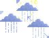 Blue Rain Cloud Cursors