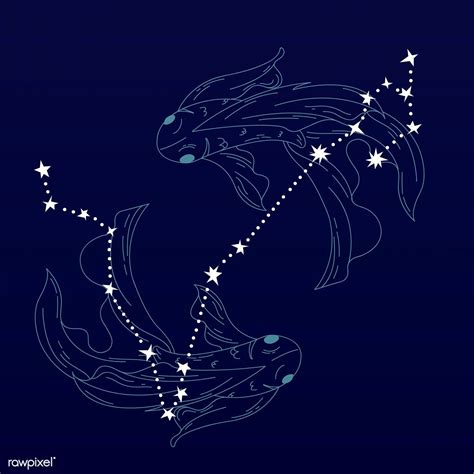 Pisces astrological sign design vector | premium image by rawpixel.com / nap | Astrology signs ...