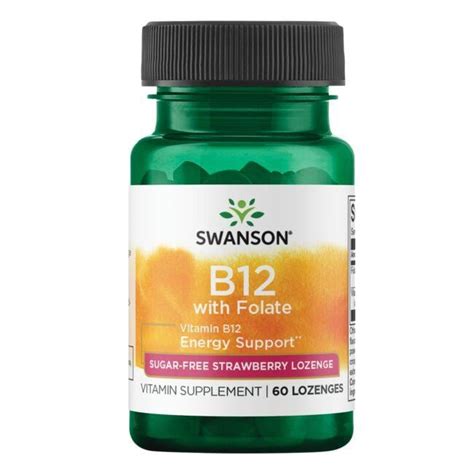 Vitamin B12 with Folic Acid Supplement - Swanson Health Products