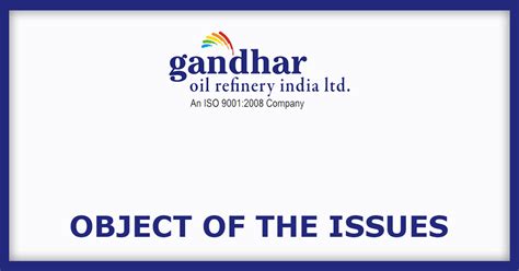 Gandhar Oil Refinery India IPO Dates, Price, GMP, Price - IPOHUB