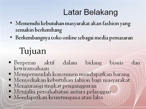 Contoh Presentasi Bisnis Produk Ppt Background Simple - IMAGESEE