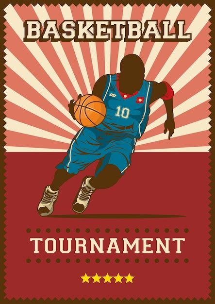 Premium Vector | Basketball sport retro pop art poster signage