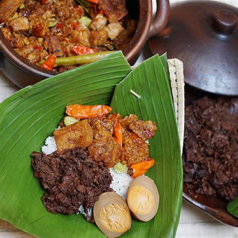 Nasi Gudeg… Indonesian Cuisine, Indonesian Recipes, Homemade Flour ...