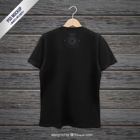 Black T Shirt Mockup PSD, High Quality Free PSD Templates for Download ...