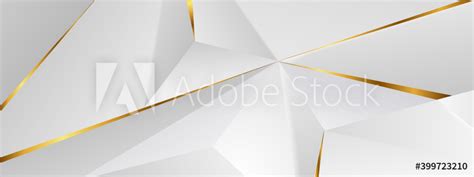 Abstract architectural background 3d illustration white and gold color ...